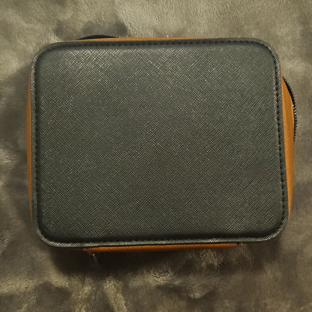 Lanvin Black and Brown Saffiano Toiletry Case - Picture 5 of 6